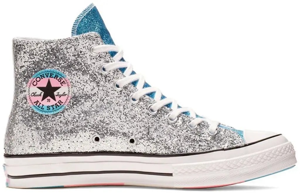 Giày Converse Chuck 70 Hi 'Pride Shimmering Silver' 165723C — kich-thuoc: 40