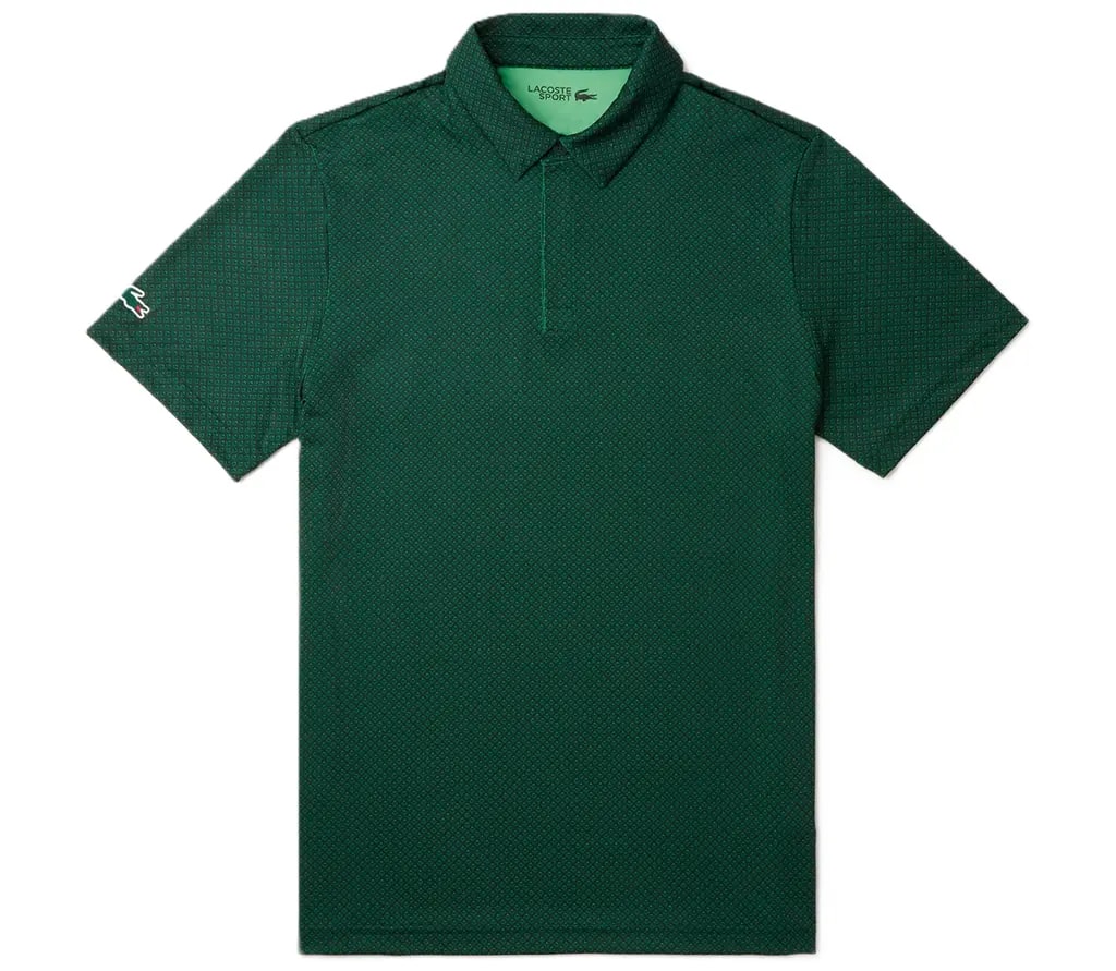 Áo Lacoste Mini Print Ultra Dry Golf 'Green' DH7493-51-IGV — kich-thuoc: L