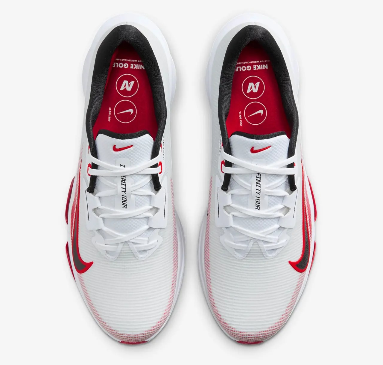 Giày Nike Air Zoom Infinity Tour 2 Golf 'White University Red' FD0217-101 — ảnh 4