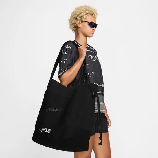 Túi Nike x Stussy Tote 'Black White' FZ9994-010 — ảnh 2