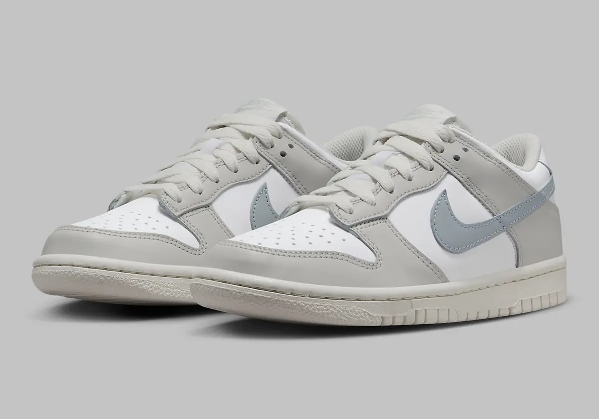 Giày Nike Dunk Low GS 'Light Silver' FB9109-109 — ảnh 2