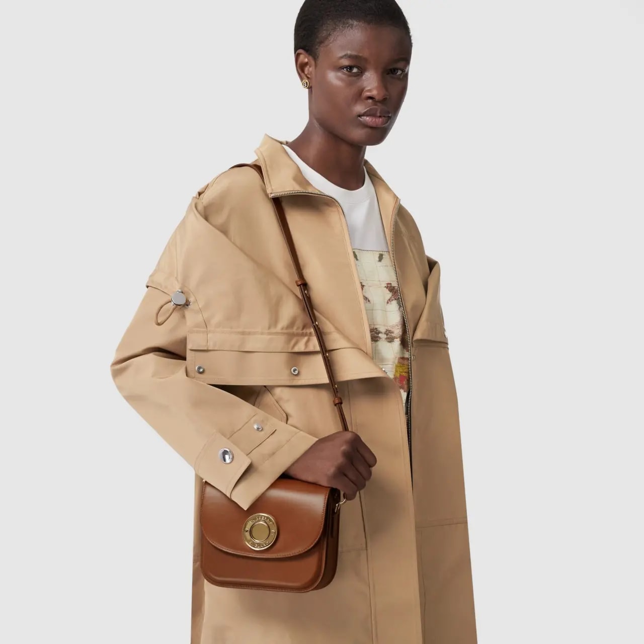 Túi Burberry Leather Small Elizabeth 'Warm Tan' 80557761 — ảnh 2