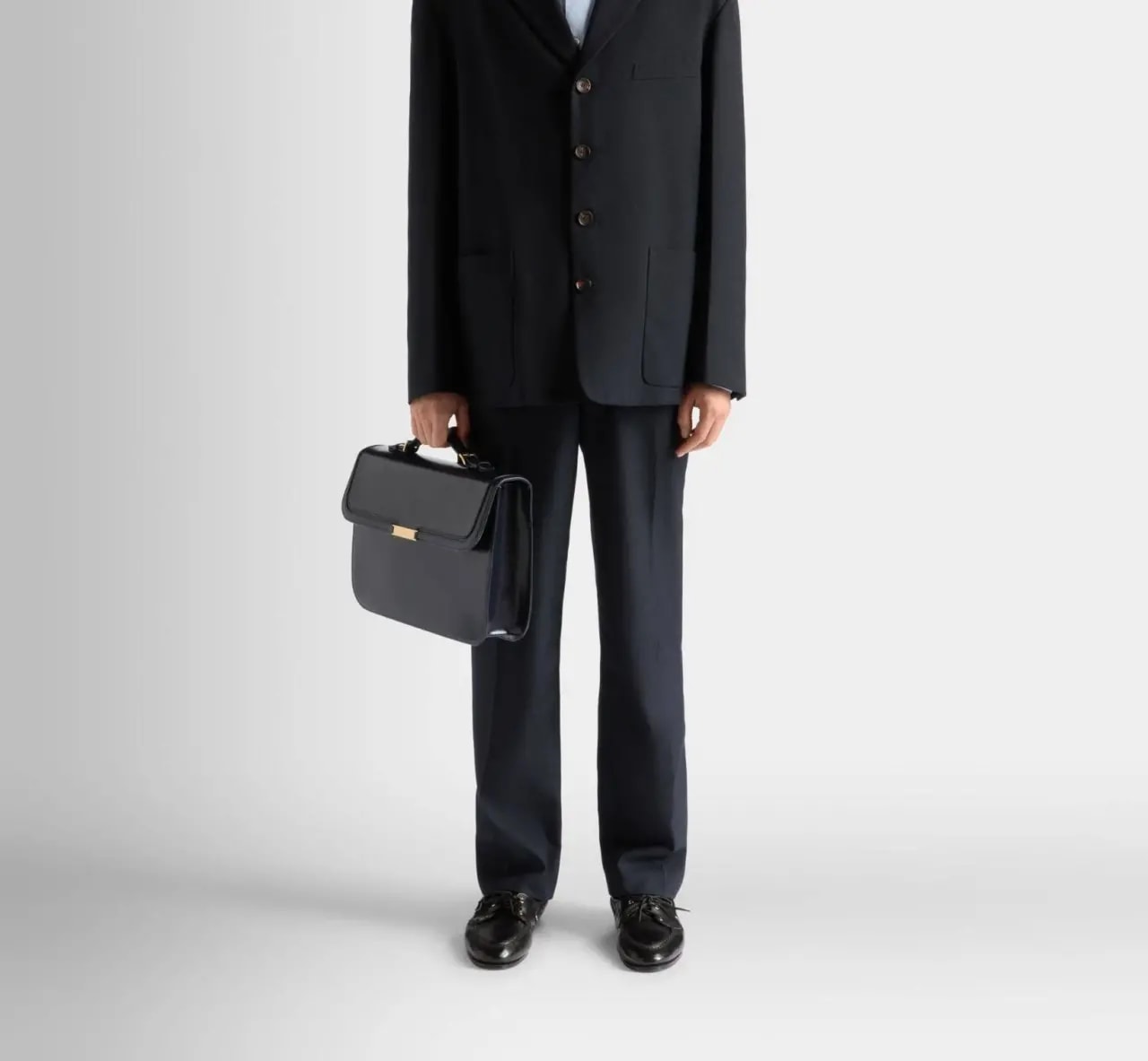 Túi Bally Deco Briefcase 'Navy' 6308023 — ảnh 2