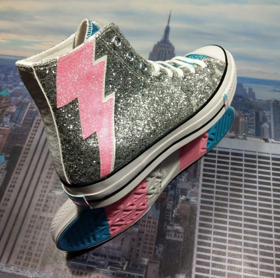 Giày Converse Chuck 70 Hi 'Pride Shimmering Silver' 165723C — ảnh 3