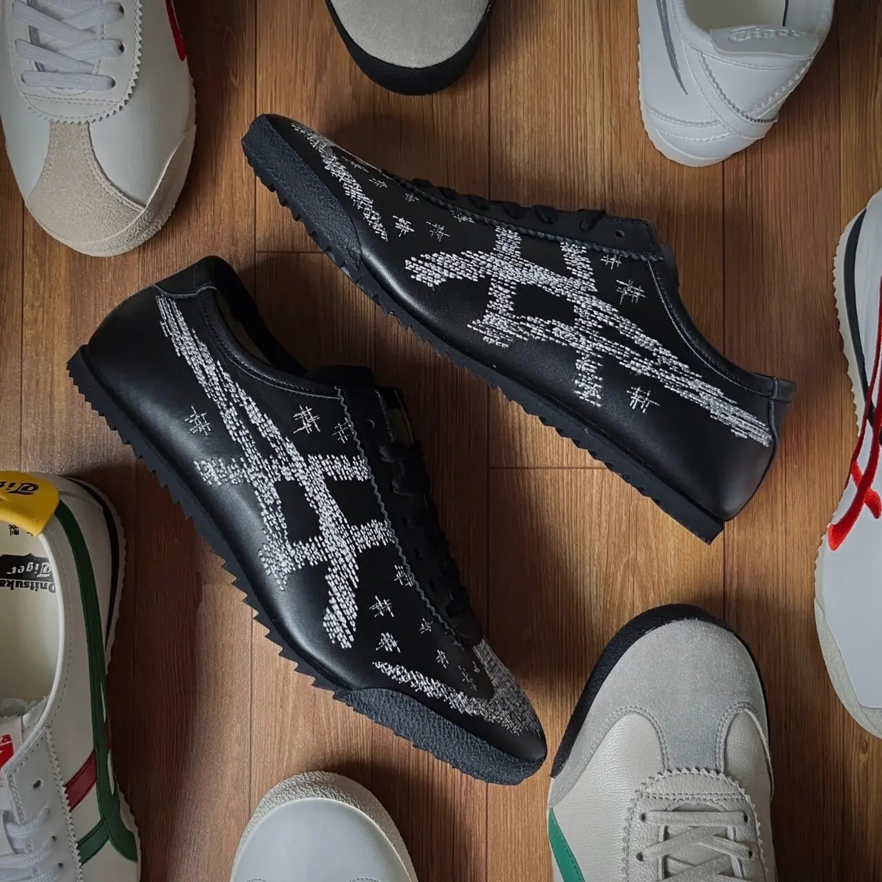 Giày Onitsuka Tiger Mexico 66 Deluxe 'Black White' D8D3L-9001 — ảnh 3