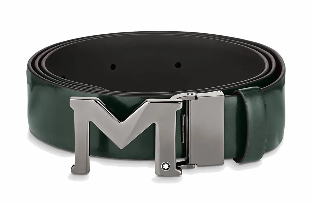 Thắt Lưng Montblanc Buckle Brushed 'Green' 129444