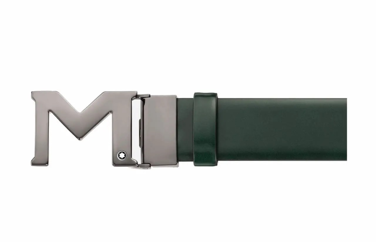 Thắt Lưng Montblanc Buckle Brushed 'Green' 129444 — ảnh 2