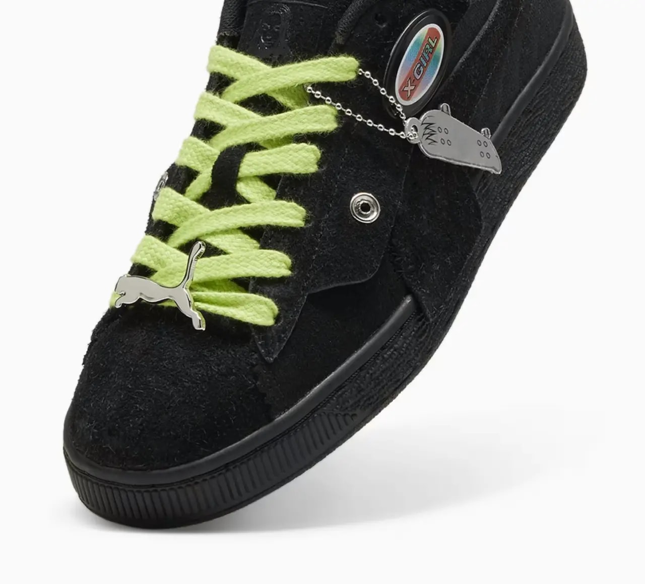 Giày Puma Suede x X-GIRL 'Black' 396251-01 — ảnh 5