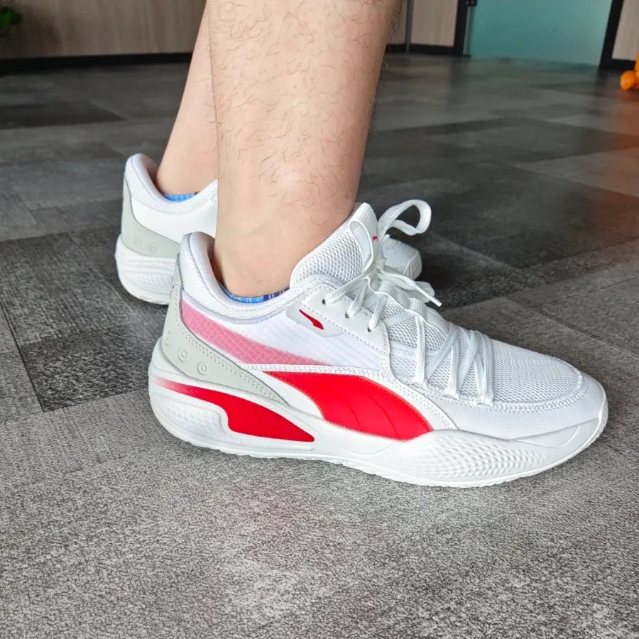 Giày Puma Court Rider Team 'White High Risk Red' 195660-01 — ảnh 2