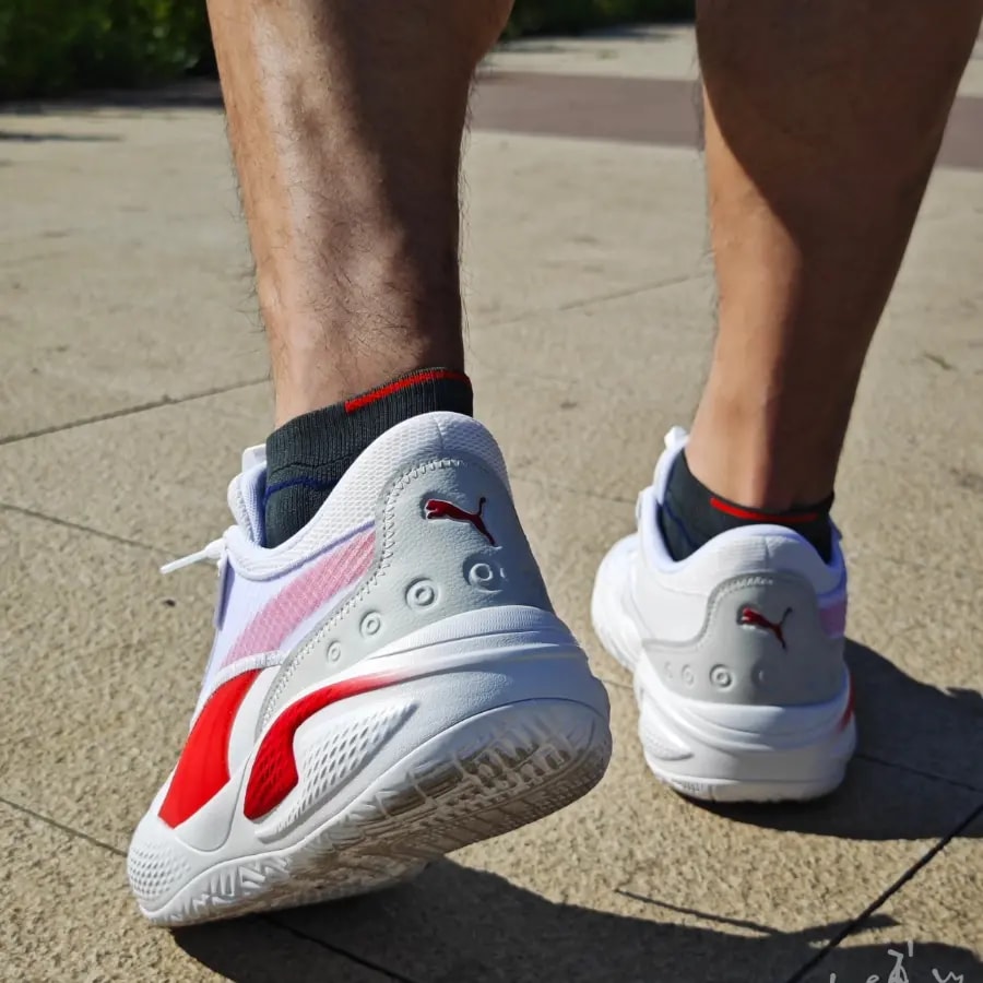 Giày Puma Court Rider Team 'White High Risk Red' 195660-01 — ảnh 4