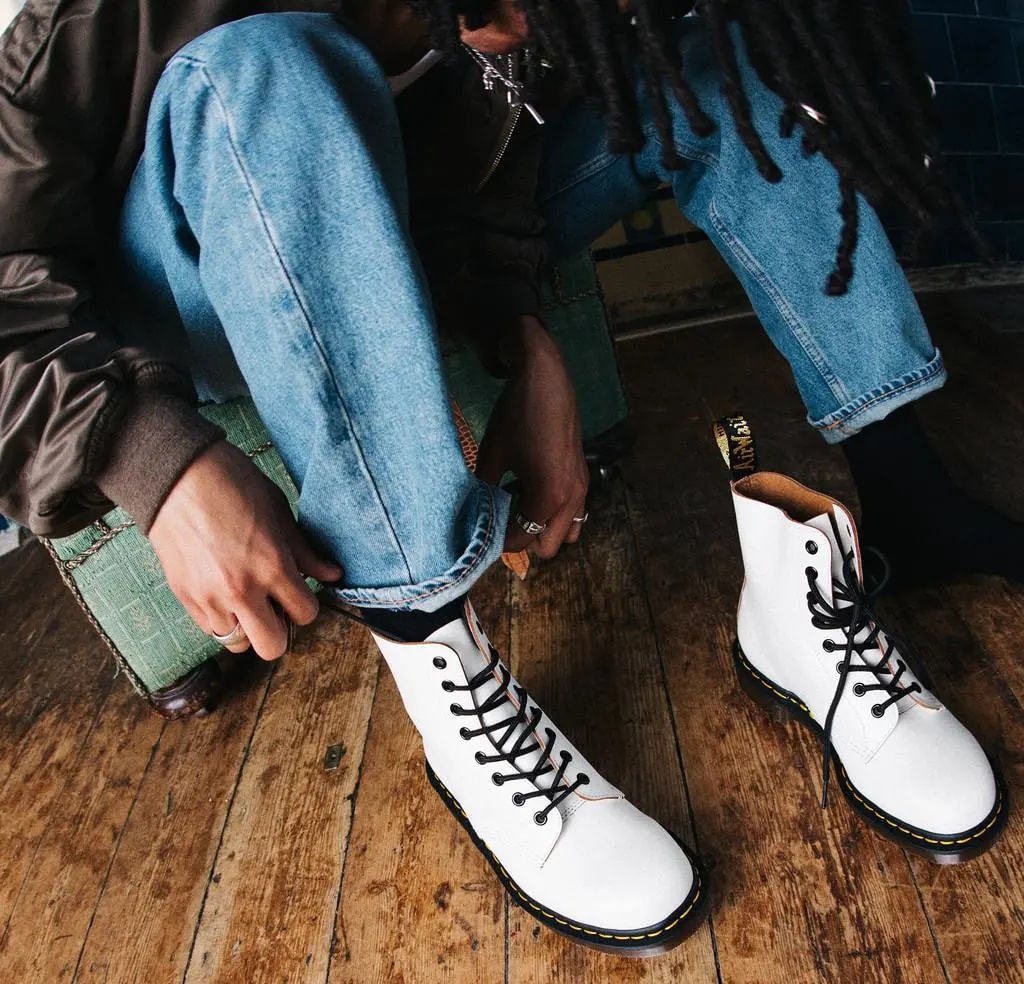 Giày Dr.Martens 1460 Vintage Made In England Lace Up 'White' 27452100 — ảnh 5