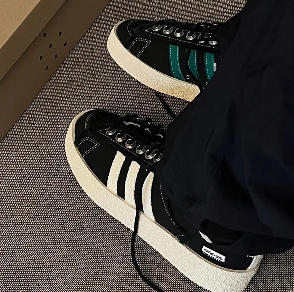 Giày Adidas Campus 80s 'Song For The Mute Black' ID4791 — ảnh 2