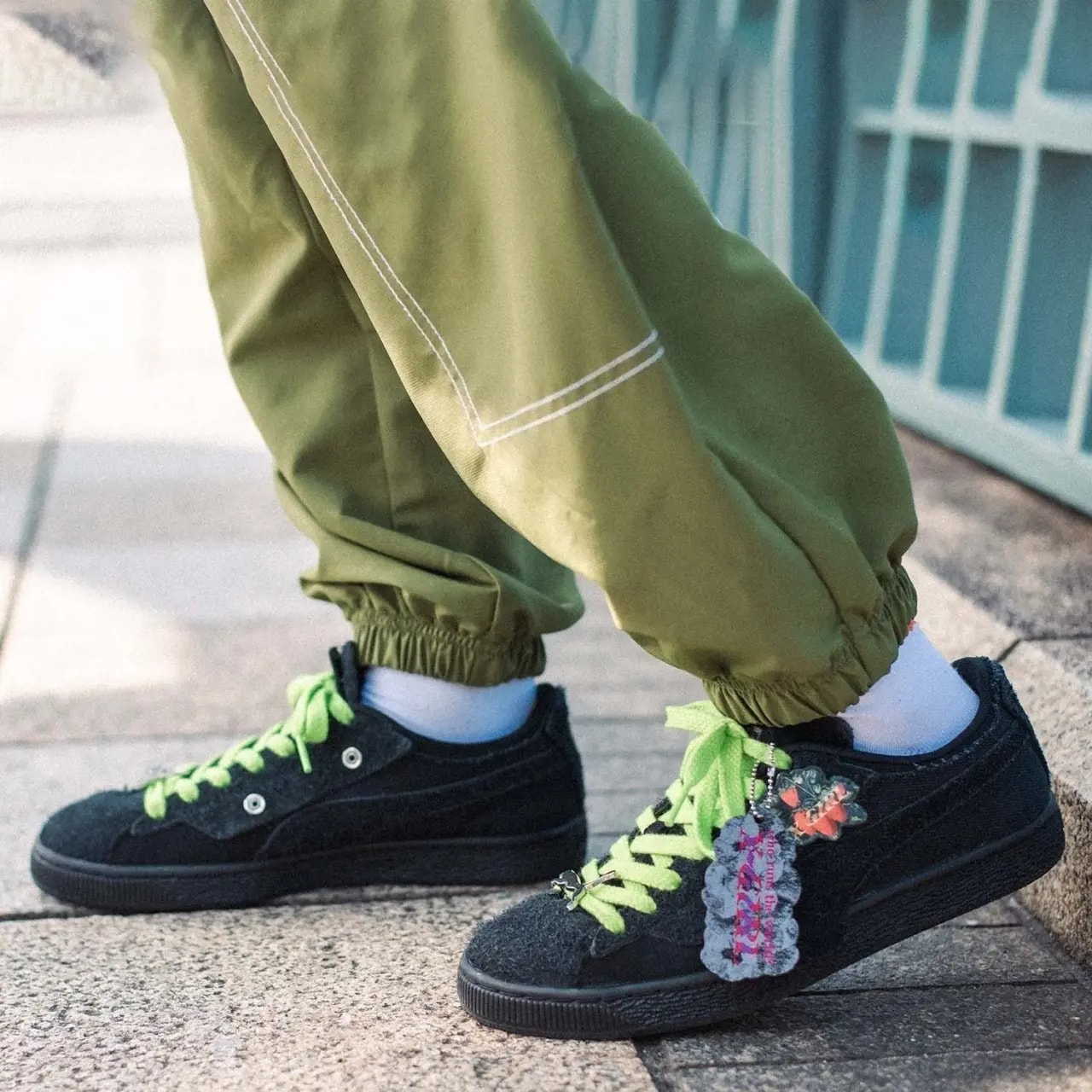 Giày Puma Suede x X-GIRL 'Black' 396251-01 — ảnh 3