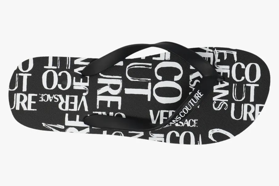 Dép Versace Jeans Couture Tongs 'Black Gold' 74YA3SQ7-ZS627-G89 — ảnh 4