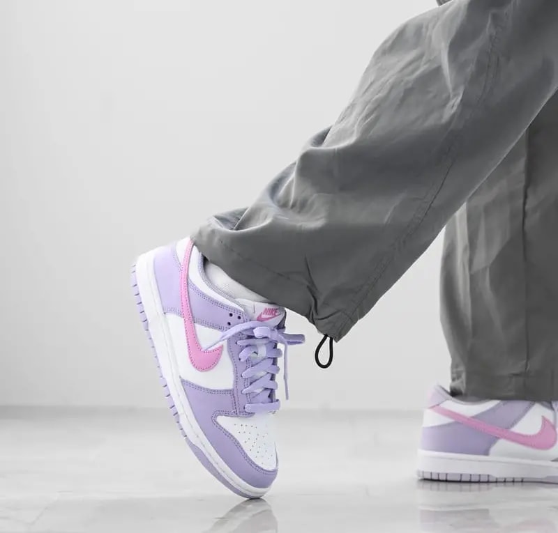 Giày Nike Dunk Low GS 'Lilac Bloom Pink' HQ1185-161 — ảnh 3