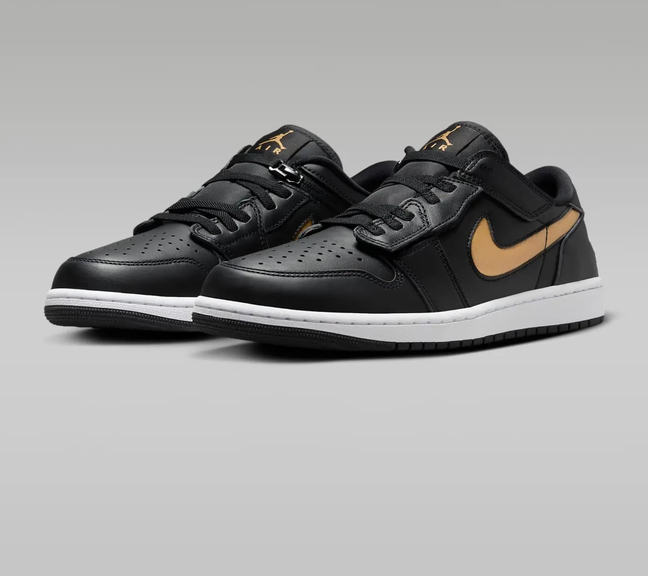 Giày Nike Air Jordan 1 Low FlyEase 'Black Gold' DM1206-071 — ảnh 4