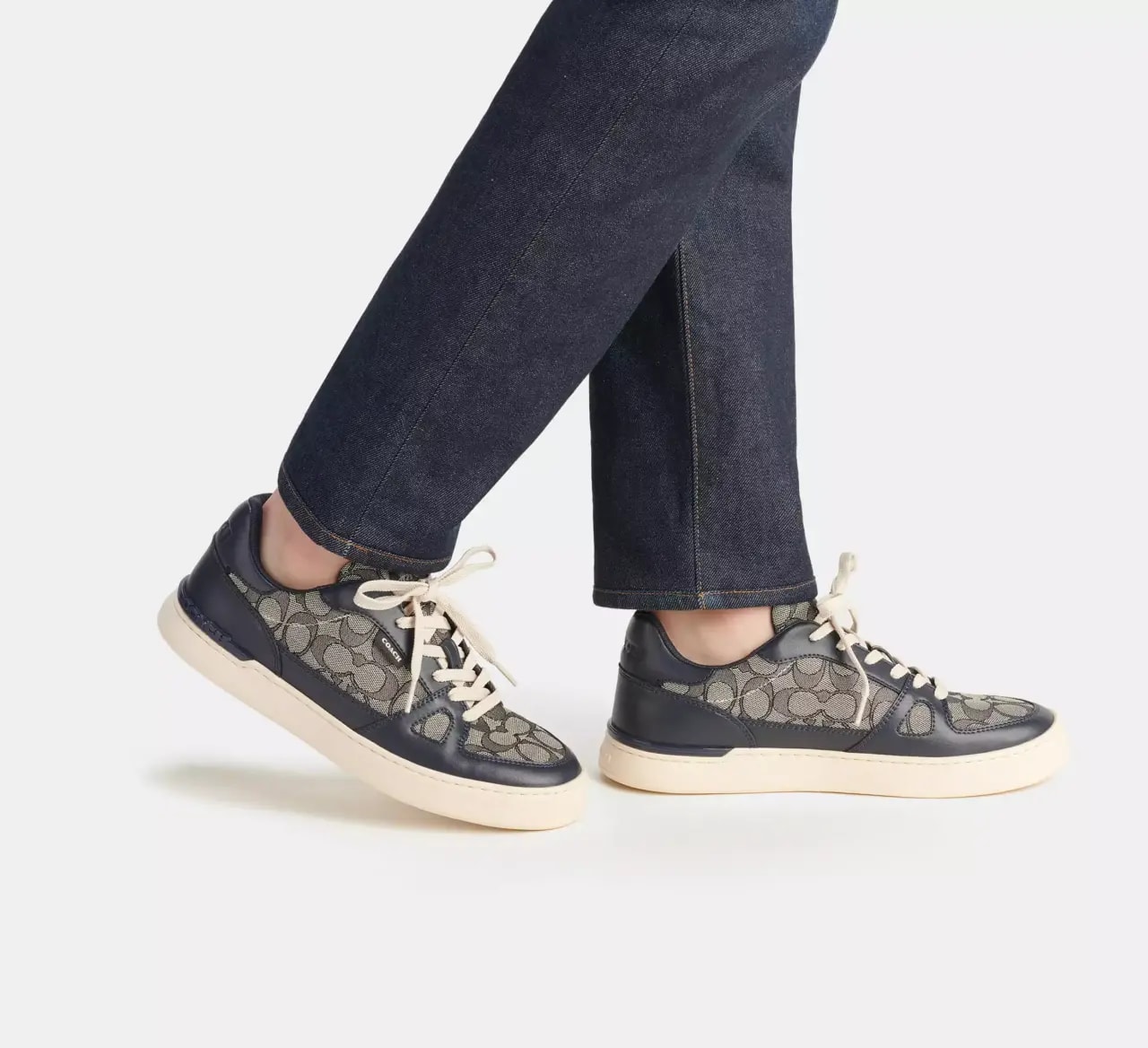 Giày Coach Clip Court Sneaker In Signature Jacquard 'Midnight Navy' CI079-BHP — ảnh 2