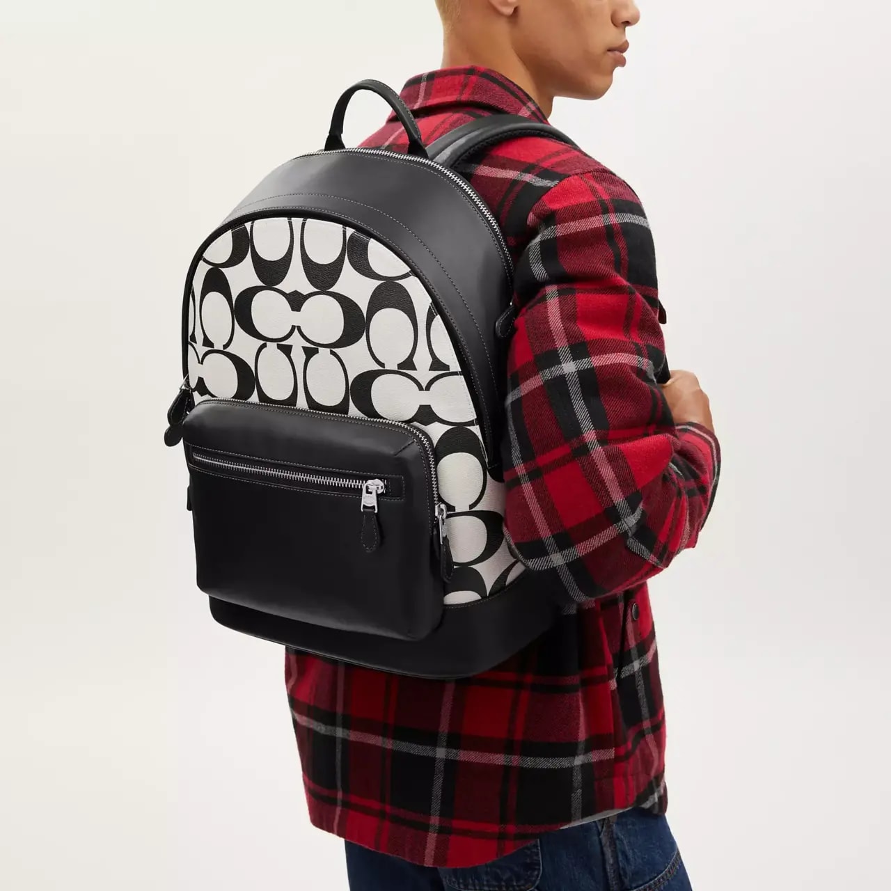 Balo Coach West Signature Canvas 'Black White' CO920-SVWGH — ảnh 3