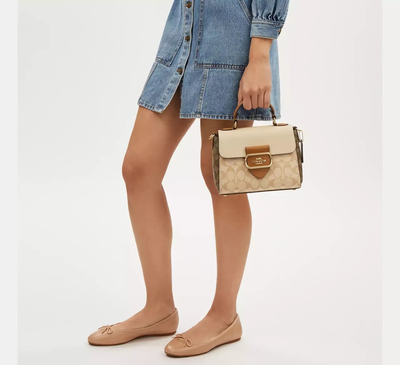 Túi Coach Morgan Top Handle Signature Canvas 'Gold' CR327-IMWQ4 — ảnh 3