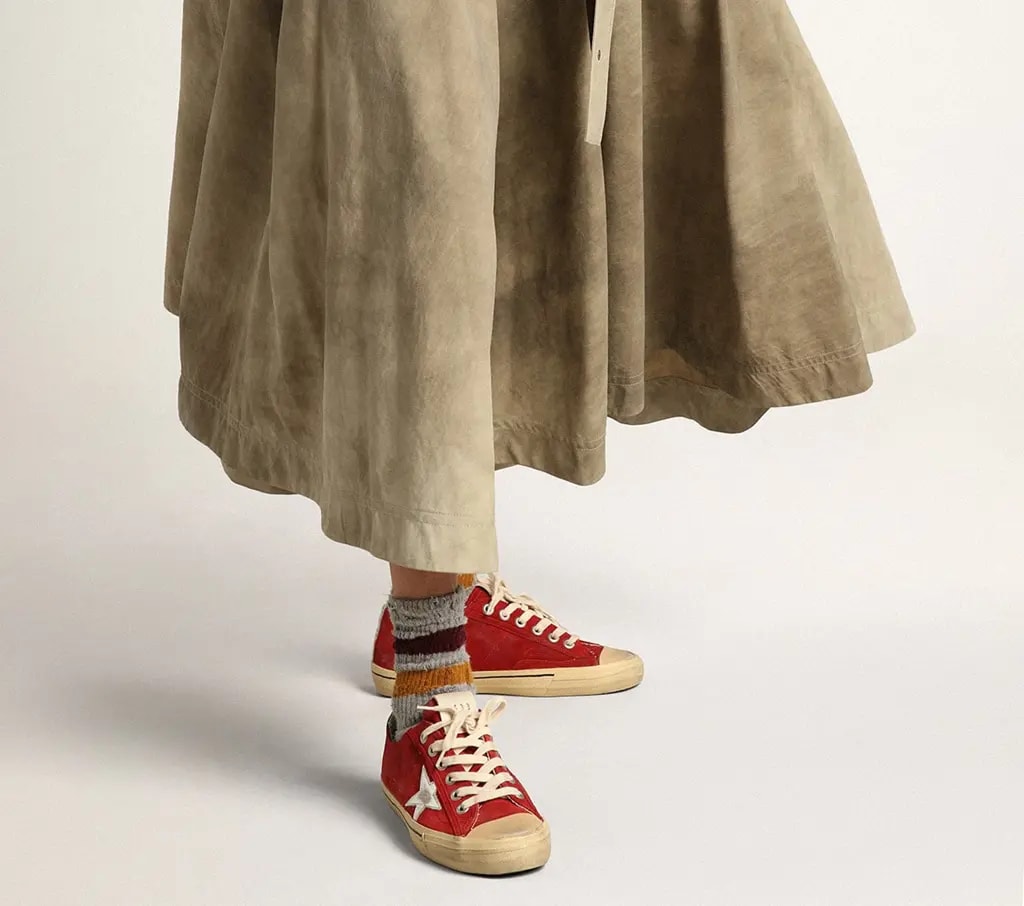 Giày Golden Goose V-Star 'Dark Red' GWF00129-F003090-40394 — ảnh 2