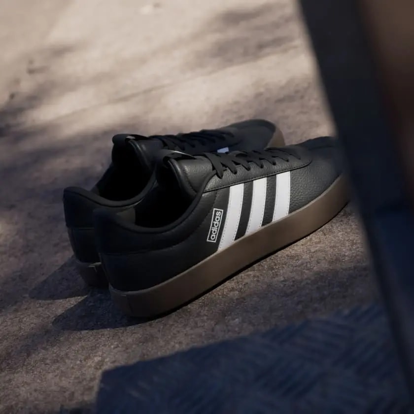 Giày Adidas VL Court 3.0 'Black White Gum' ID6286 — ảnh 3