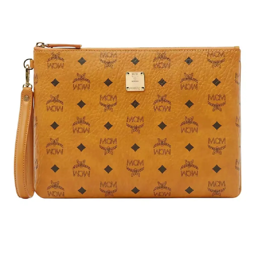 Túi MCM Standing Wristlet 'Brown' MXZ8SVI16CO001