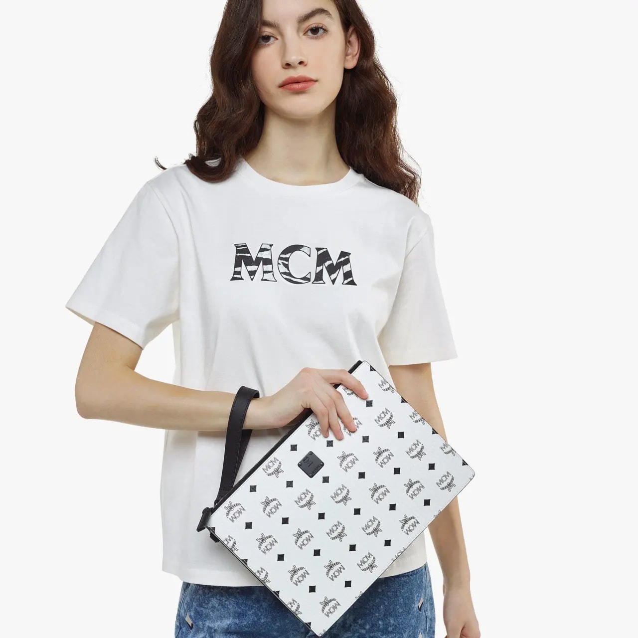 Túi MCM Aren Wristlet 'White' MXZDSTA02WT001 — ảnh 3
