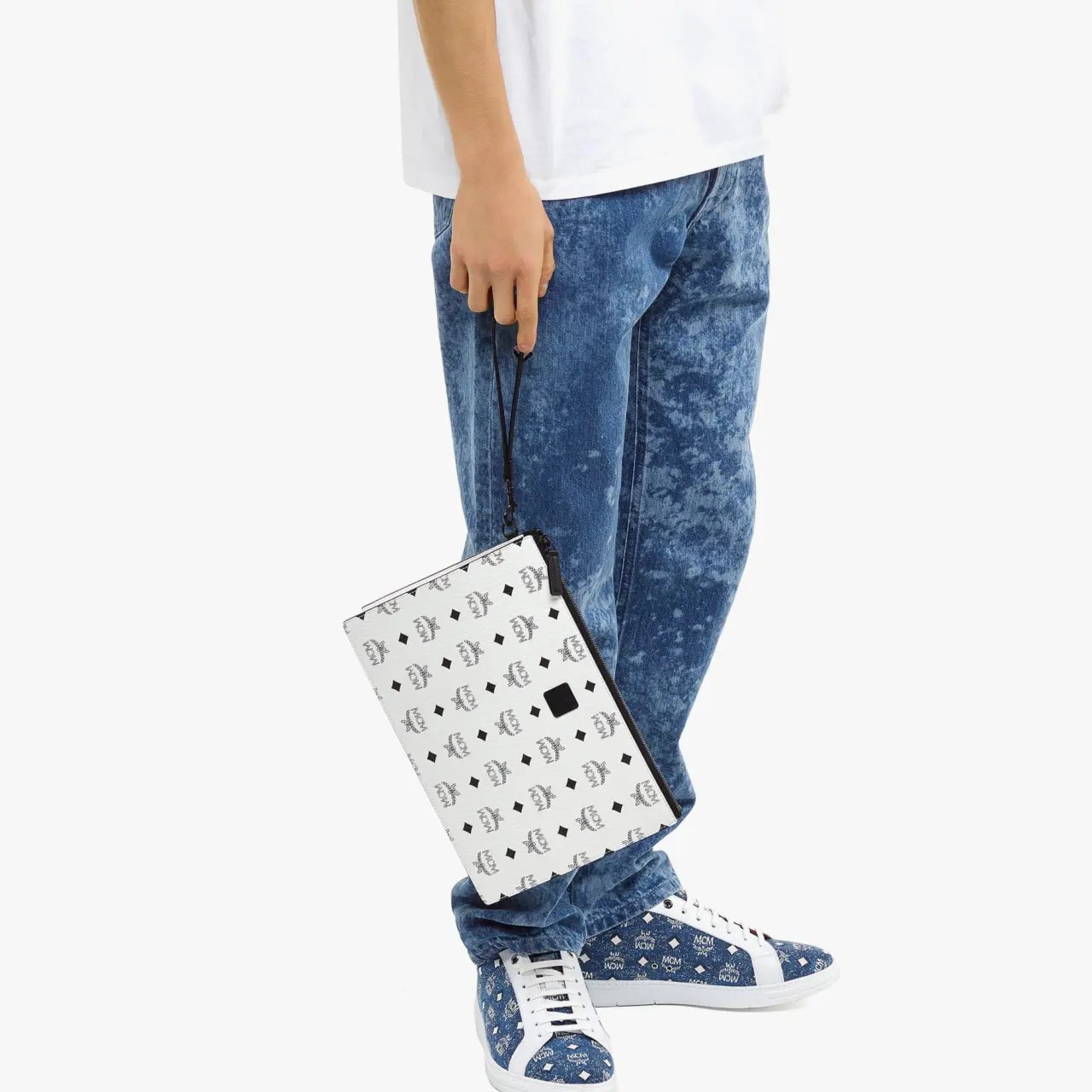 Túi MCM Aren Wristlet 'White' MXZDSTA02WT001 — ảnh 4