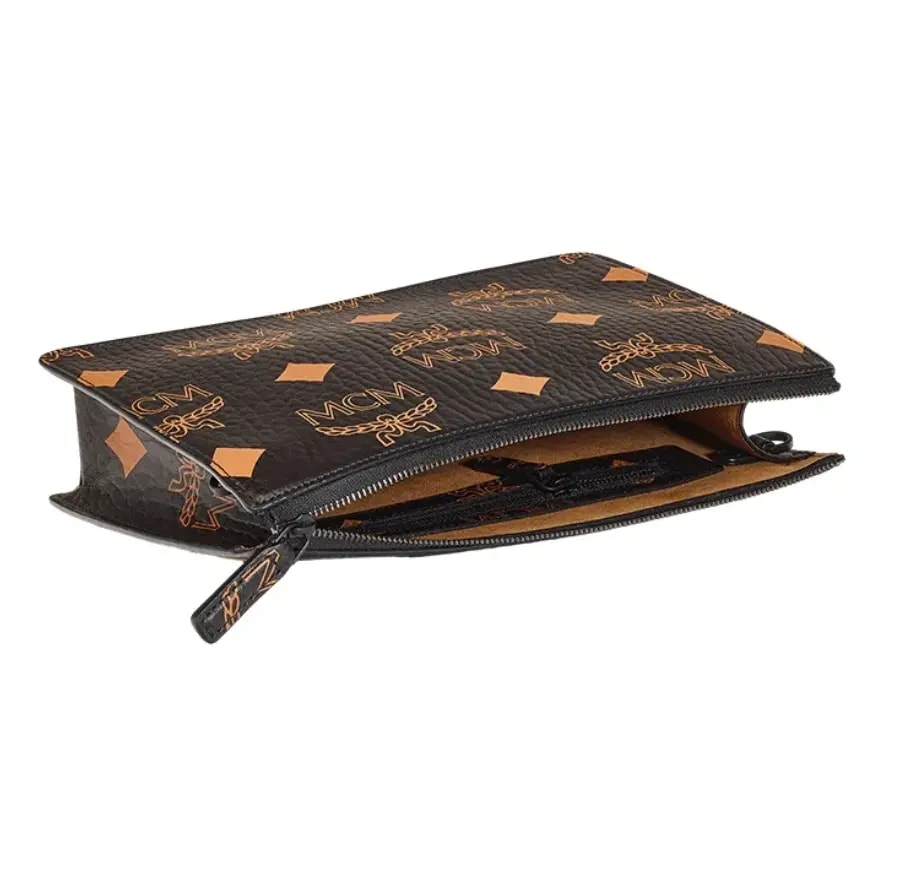 Ví MCM Wristlet Zip Pouch 'Black' MYZDATA01BK001 — ảnh 4