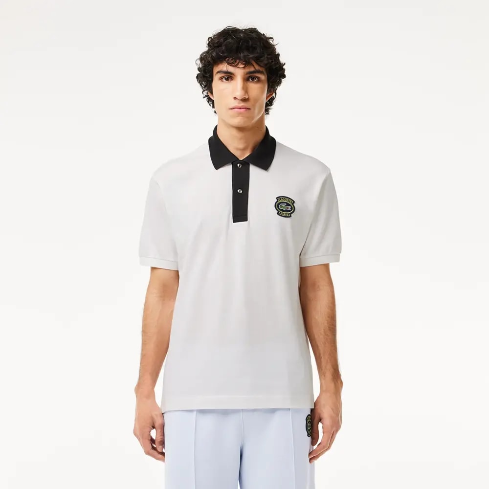 Áo Lacoste Original With Badge 'White' PH7369-8LP — ảnh 4