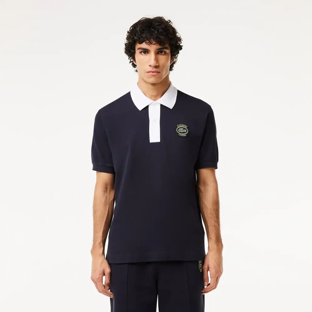 Áo Lacoste Original With Badge 'Blue' PH7369-EL5 — ảnh 4