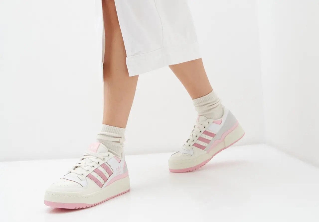 Giày Adidas Forum Bold Stripes Shoes 'Clear Pink' ID0404 — ảnh 2