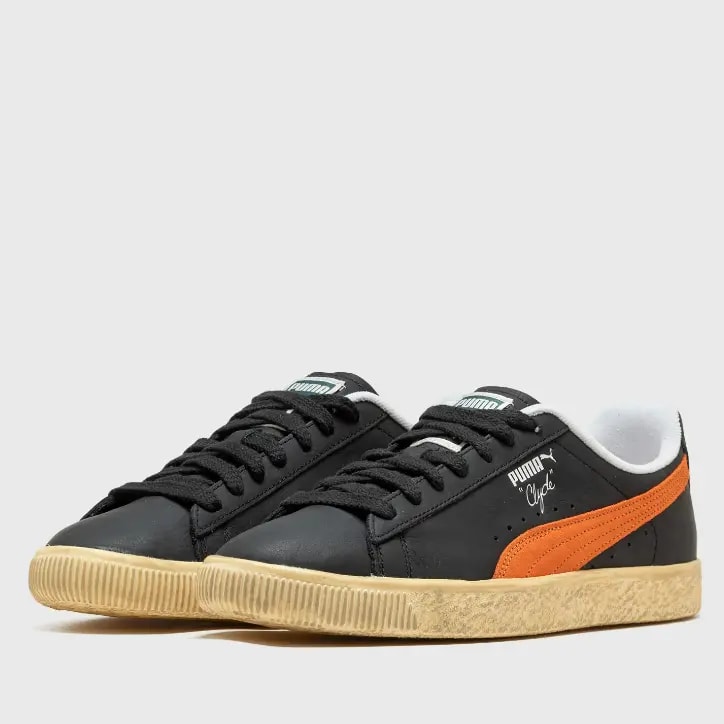 Giày Puma Clyde Vintage 'Black Orange' 394687-02 — ảnh 5