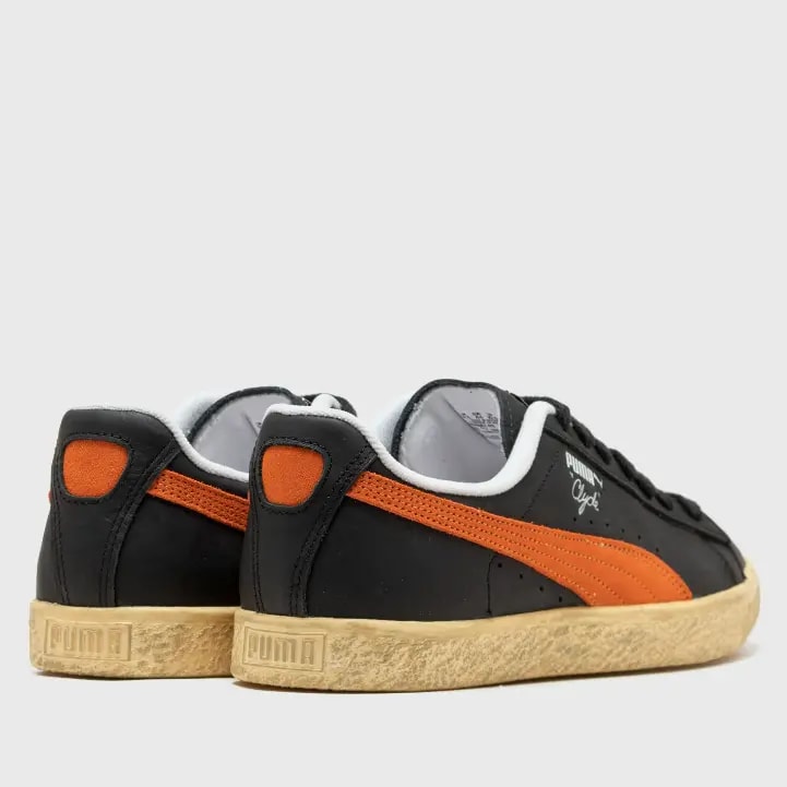 Giày Puma Clyde Vintage 'Black Orange' 394687-02 — ảnh 4