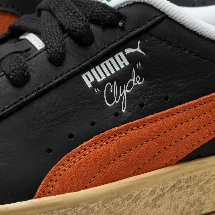 Giày Puma Clyde Vintage 'Black Orange' 394687-02 — ảnh 3