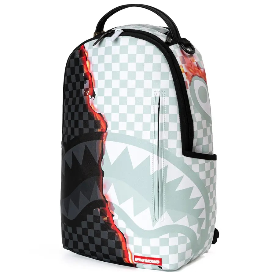 Balo Sprayground Shark Checkerboard 'Black White' W1045715 — ảnh 2