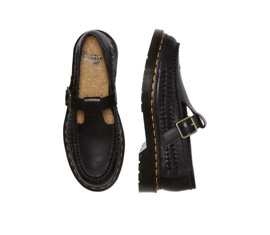 Giày Dr.Martens Adrian T-Bar Leather Mary Jane 'Black' 31622001 — ảnh 2