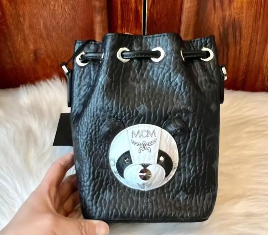 Túi MCM Zoo Panda 'Black White' MWDBAXL01BK001 — ảnh 5