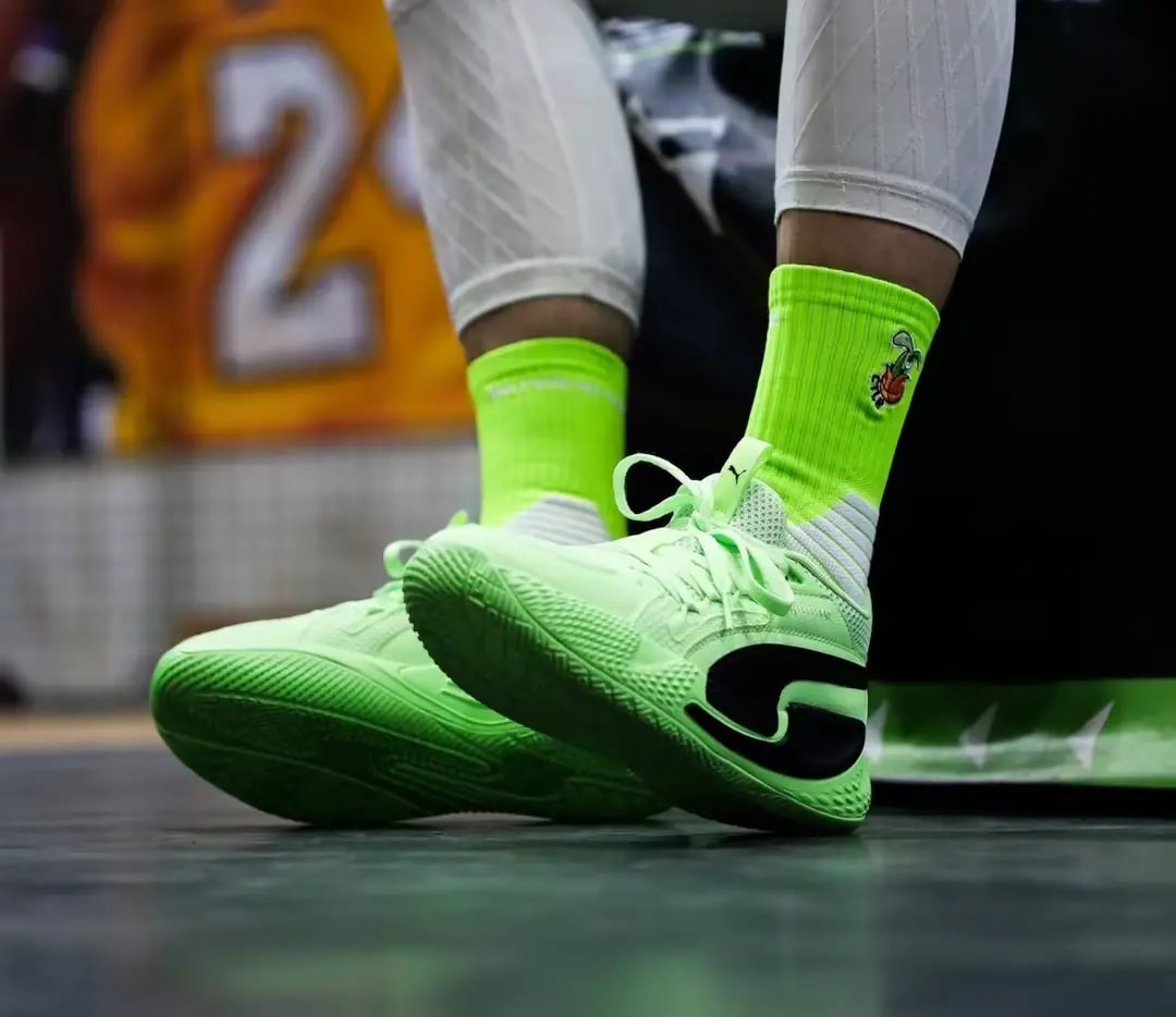 Giày Puma Court Rider Chaos 'Fizzy Lime' 378269-01 — ảnh 3