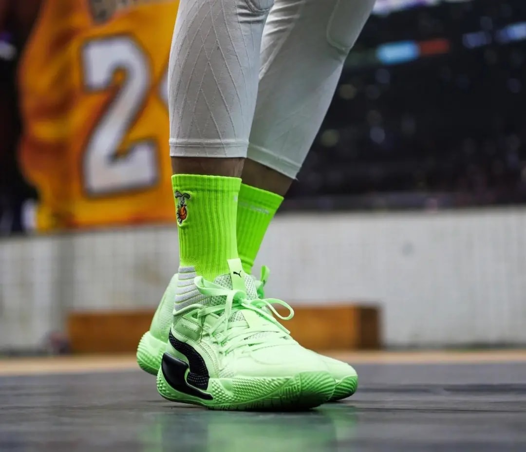 Giày Puma Court Rider Chaos 'Fizzy Lime' 378269-01 — ảnh 2