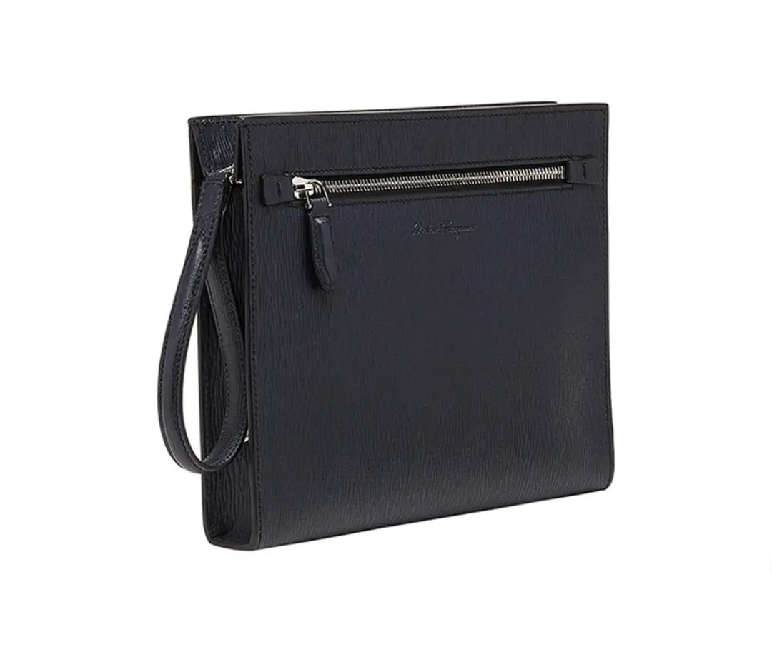 Ví Ferragamo Embossed Logo 'Black' 240298-744730 — ảnh 4