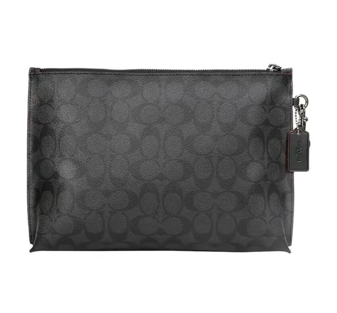 Túi Coach Pouch 29 Classic Logo 'Black' F39763-N3A — ảnh 4