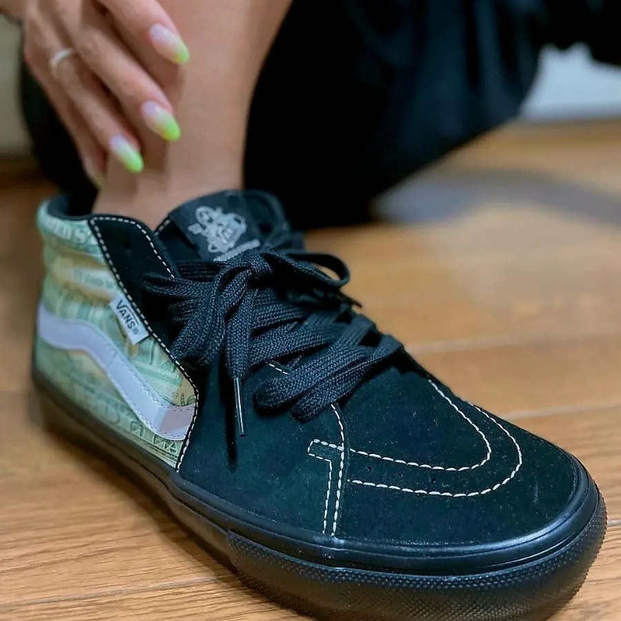 Giày Vans Skate Grosso Mid x Supreme 'Dollar Bill' VN0A5FCGBMA — ảnh 2