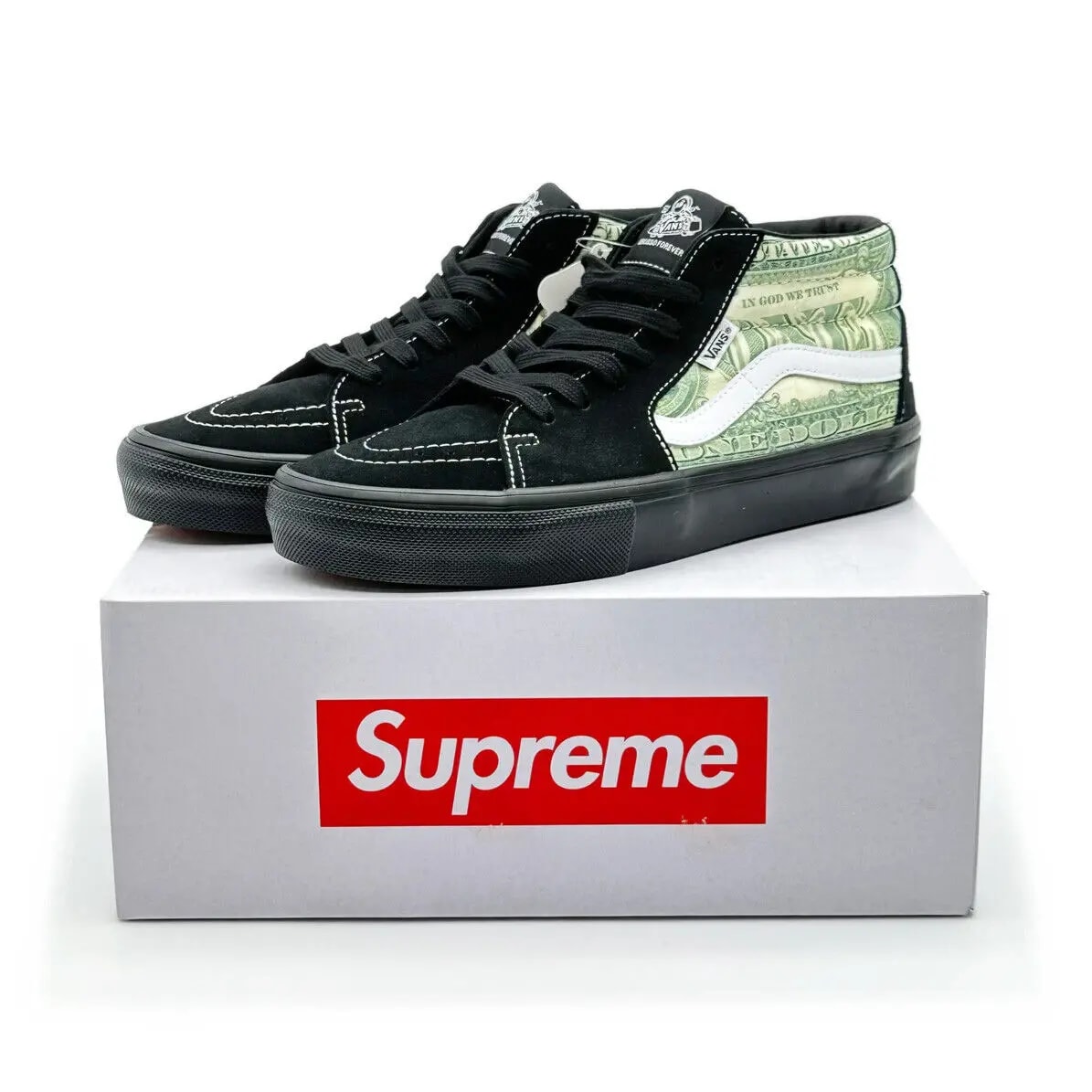 Giày Vans Skate Grosso Mid x Supreme 'Dollar Bill' VN0A5FCGBMA — ảnh 4