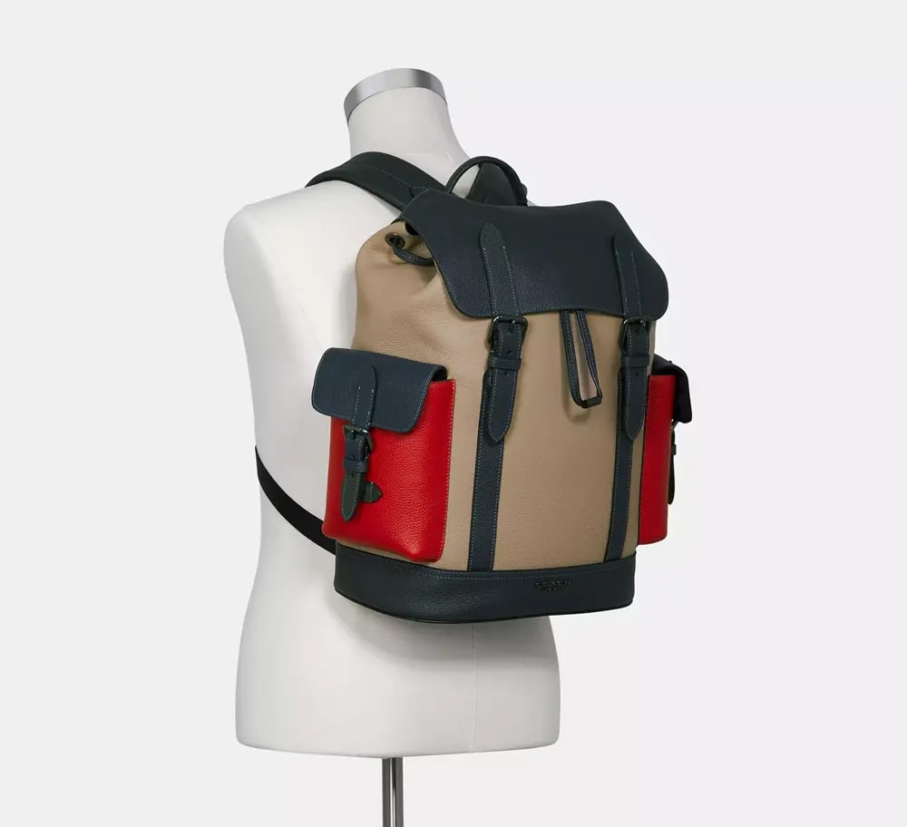 Balo Coach Hudson Backpack In Colorblock 'Mutil Color' C5413-QBT0I — ảnh 2