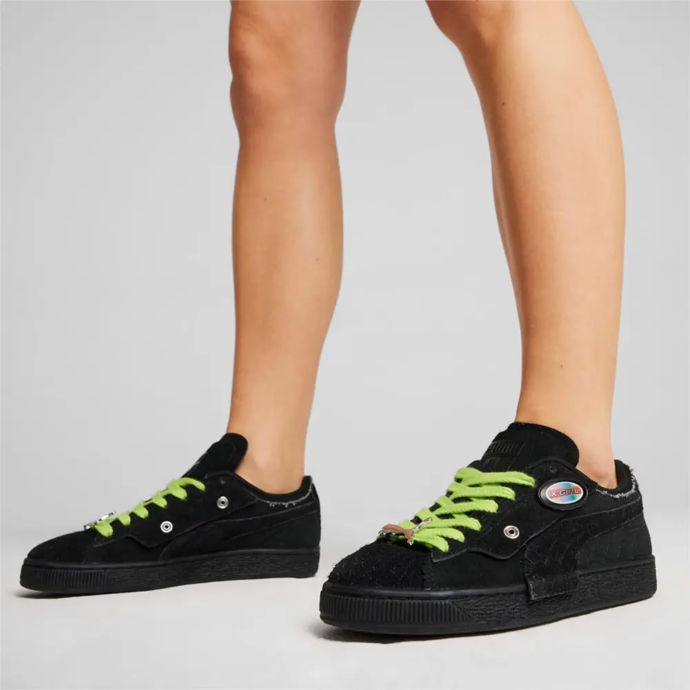 Giày Puma Suede x X-GIRL 'Black' 396251-01 — ảnh 2