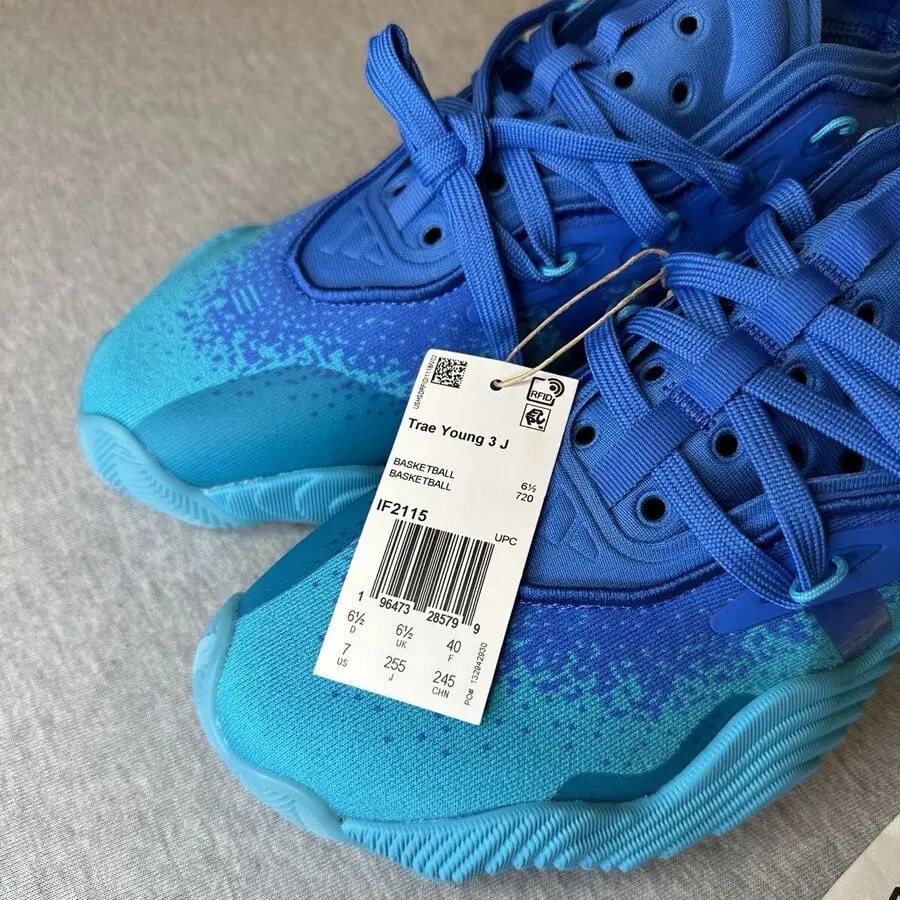 Giày Adidas Trae Young 3 J 'Lucid Cyan' IF2115 — ảnh 4