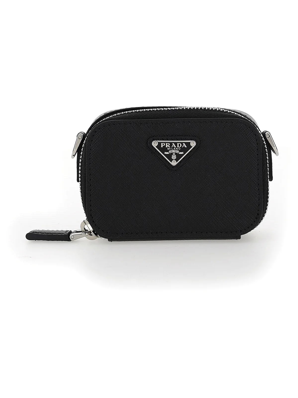 Túi Prada Logo Plaque Mini Pouch 'Black' 2TT1052AHF-F0002