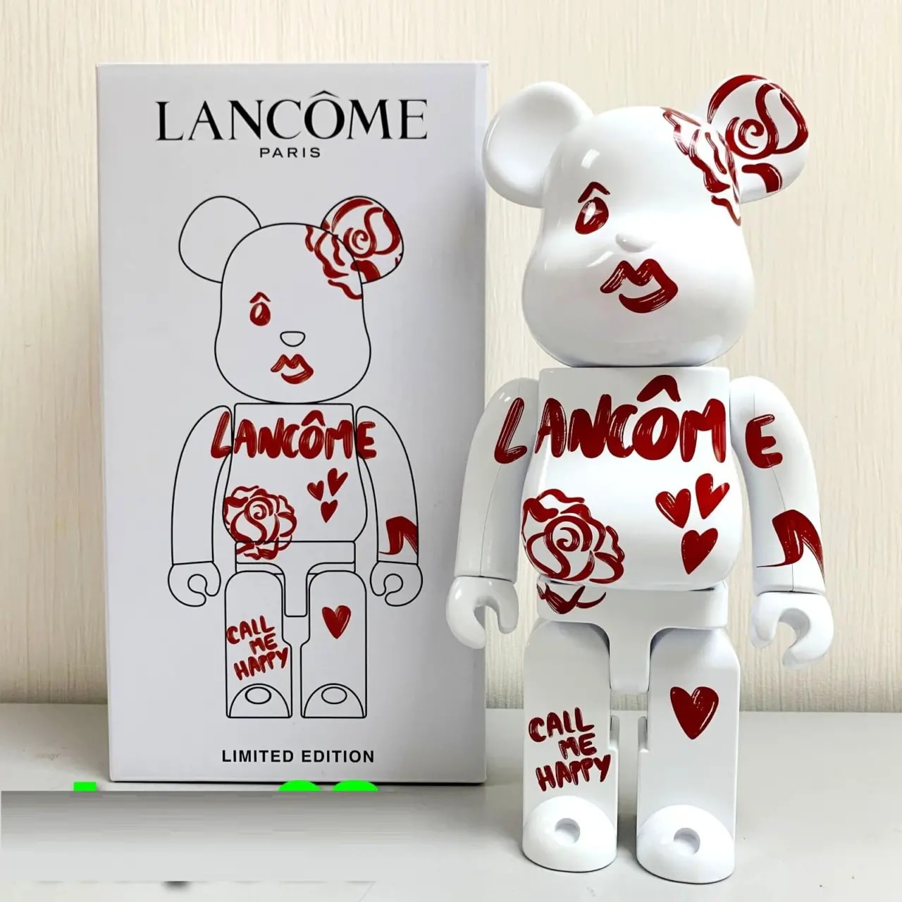 Mô Hình Bearbrick x Lancôme Call Me Happy — ảnh 2