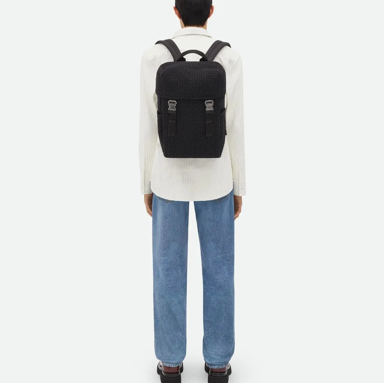 Balo Bottega Veneta Voyager Backpack 'Black' 755864V0VG48803 — ảnh 3